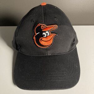 Baltimore Orioles Black / Orange Baseball Hat  W/ Embroidered Logo • MLB Cap
